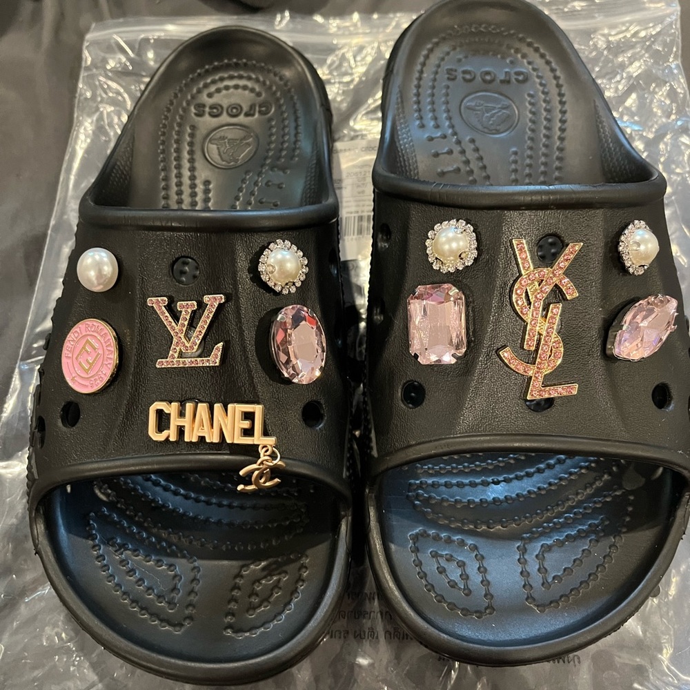 Crocs Baya custom Slides🔥